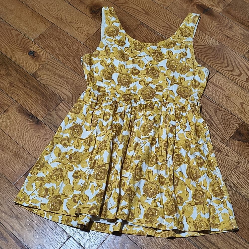 🌼Y2K Golden Roses Dress